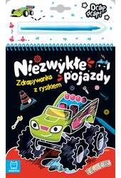 Niezwykłe pojazdy Zdrapywanka z rysikiem