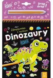 Dinozaury Zdrapywanka z rysikiem