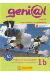 Genial 1B Kompakt Podręcznik z ćwiczeniami + CD Język niemiecki dla gimnazjum. Kurs dla początkujący