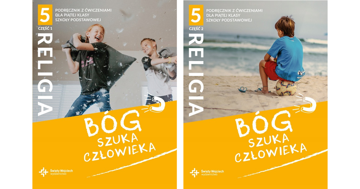 [Zestaw] Religia 5 Bóg szuka człowieka Podręcznik z ćwiczeniami Część 1