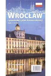 Plan kieszonkowy rysunkowy Wrocław