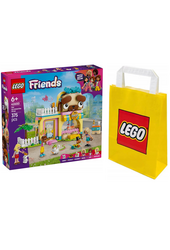 2W1 LEGO(R) FRIENDS 42650 Sklep z akcesoriami dla zwierząt+ LEGO Torba papierowa średnia 6315792