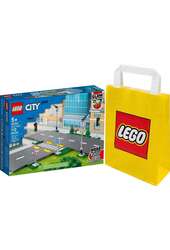 2w1 LEGO(R) CITY 60304 Płyty drogowe + LEGO Torba papierowa średnia 6315792