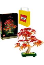 2w1 LEGO BOTANICALS 10348 Klon palmowy bonsai+LEGO Torba papierowa średnia 6315792
