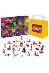 LEGO FRIENDS 42668 Kalendarz adwentowy 2025 + LEGO Torba papierowa średnia 6315792