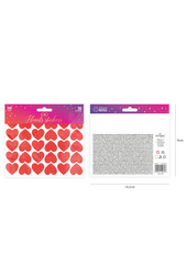 Naklejki Serce czerwone 30szt.