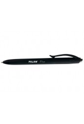 Długopis Milan P1 rubber touch czarny 25 sztuk