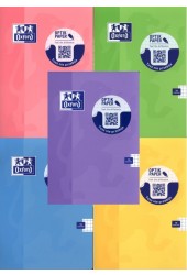 Zeszyt A5 Oxford Fluo w kratkę 16 kartek 10 sztuk mix