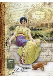 Notatnik ozdobny A5 80 stron linia mix wzorów