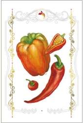 Karnet papryki 12x18 + koperta