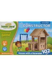 Igroteco klocki dom z werandą 102 części