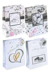Torebka prezentowa ślubna mała TŚ-1S  12 sztuk mix