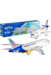 Samolot świeci gra jeżdżący napęd bump n go 45 cm