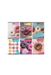 Zeszyt A4 w kratkę 54 kartki Macarons 10 sztuk mix