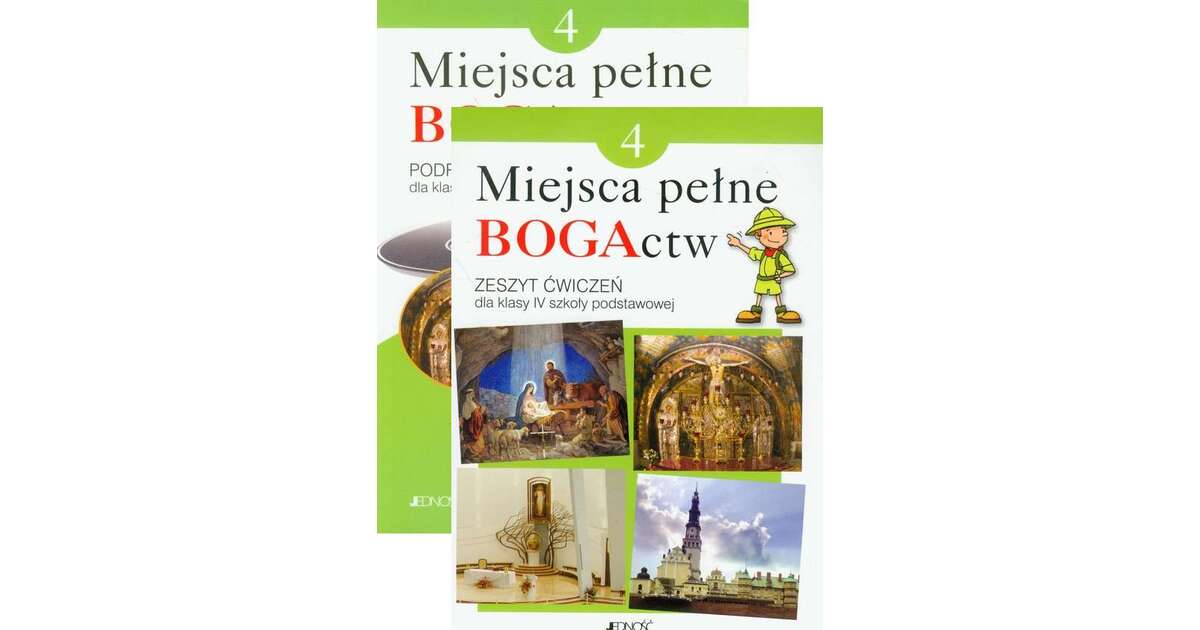 [Zestaw] 2x Miejsca pełne BOGActw 4 Religia Podręcznik + Zeszyt ćwiczeń