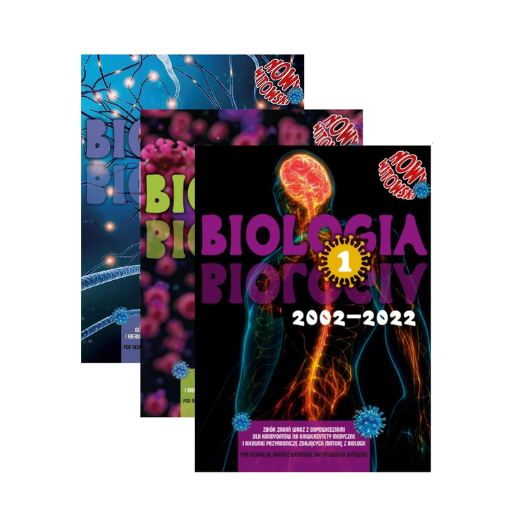 [Zestaw] Biologia TOM 1-3 2002-2022 Anatomia i fizjologia człowieka