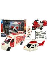 Zestaw Ratunkowy Stacja Ambulans Motor Helikopter