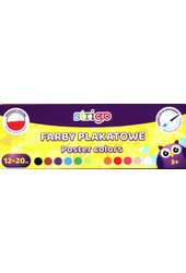 Farby plakatowe 12 kolorów