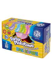 Farby plakatowe 6 kolorów 20ml pastelowe